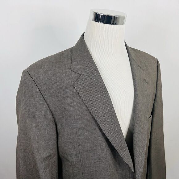 Joseph Abboud 44S Sport Coat 100% Wool Beige Knit Two Button Fully Lined - Picture 1 of 8